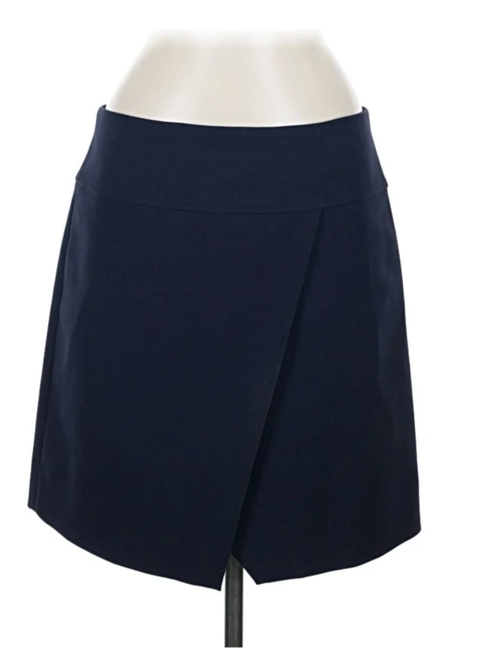J. Crew Navy Mini Wrap Skirt